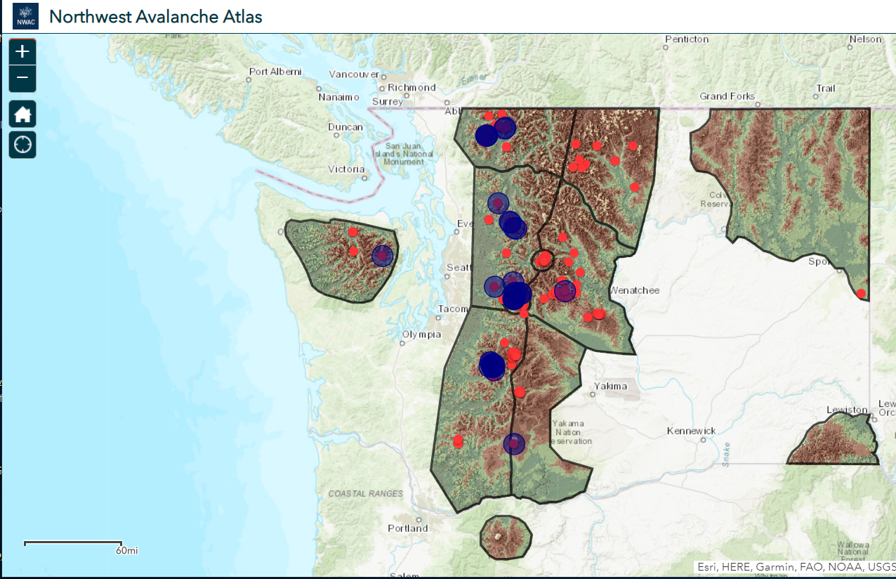 The Northwest Avalanche Atlas for NWAC